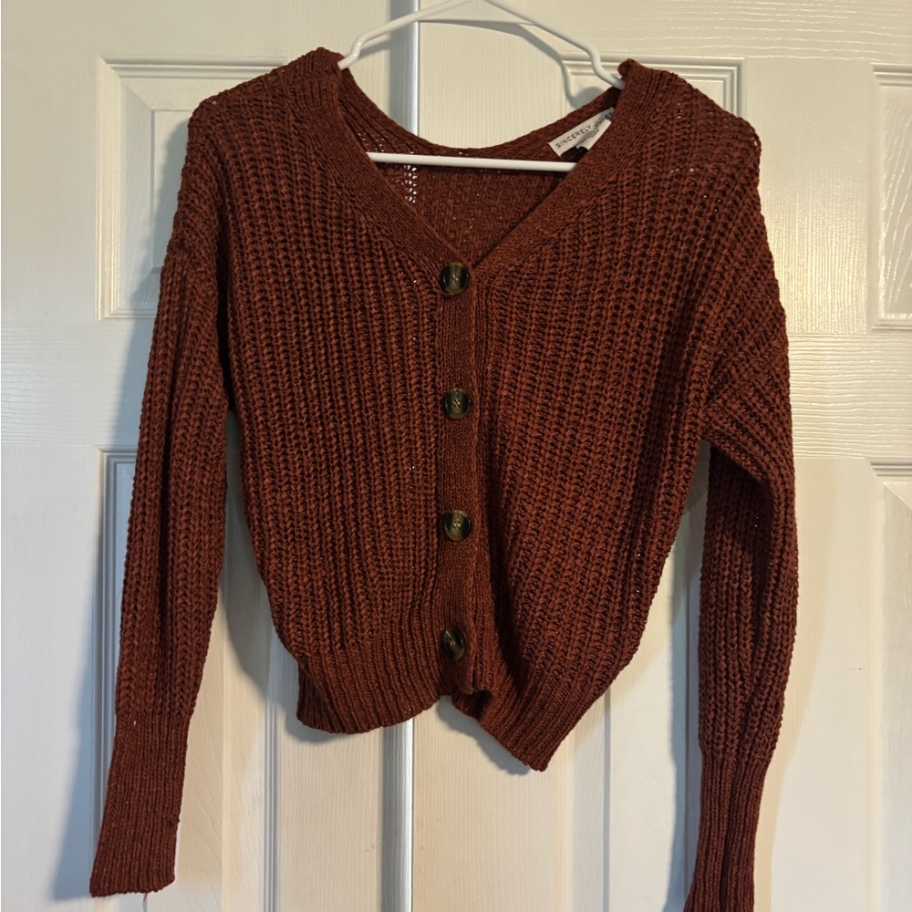 Women's Burnt Orange Knit Sweater